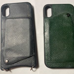 iPhone XR Bandolier cases (one attachable one not).